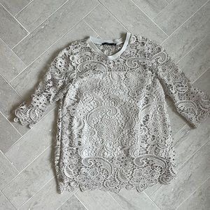 ZARA LACE DETAIL TOP